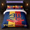 Bolton Wanderers FC Custom Name Text Bedding Set 1 Duvet Cover+2 Pillowcases Soccer Logo Personalized Gift For Special Occasion Bedroom Decor
