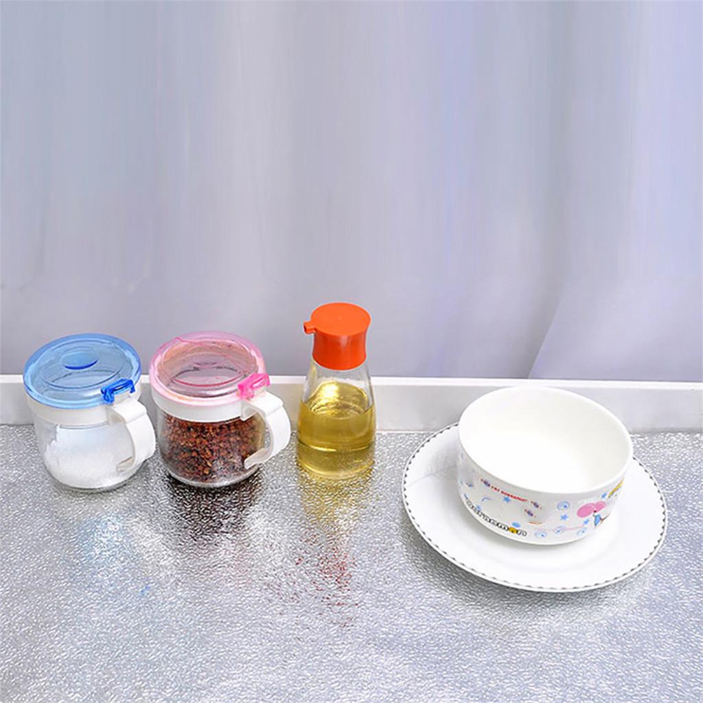 (Nikita) DIY Waterproof Oil Proof Aluminum Foil Self Adhesive Wall Sticker Stove Cabinet