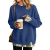 Women's Casual Printed Long Sleeve Sweatshirt with Design, Loose Fit Pullover Top