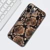 Pink Leather Snake Pattern Cell Phone Case For iPhone 11 13 7 8 Plus XR 12 Pro Max X 6 6s XS 12 Mini 5 SE Cover Black Soft Coque