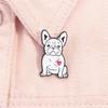 Charming Puppy Face Alloy Brooch Pin Pet Lover Fashion Accessory For Casual Wear Gift Giving Holiday Celebration Outfits