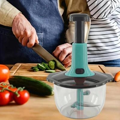 Essential Kitchen Tool Vegetable Fruit Herb Chopper, Durable Plastic, Easy To Use, Perfect Holiday Gift, Compact Design