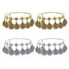 Ethnic Tribal Coin Tassels Anklet Chain for Women Foot Chain with Adjustable Length Accessories for Beach and Dance