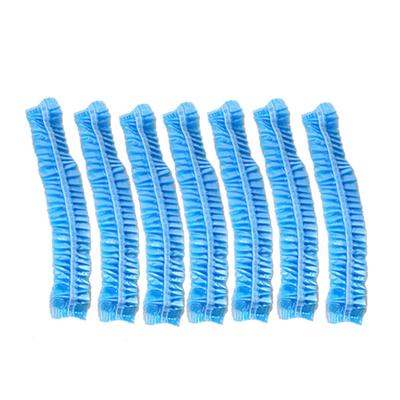 100pcs Clear Disposable Plastic Shower Bath Caps for Spa Hair Salon 