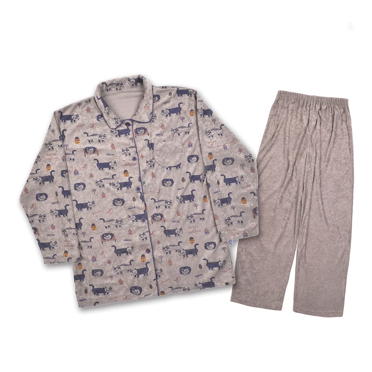 

Kusguru Japan Pile Knit Mocha Size M Women s Pajamas, 225589-02, Brown,