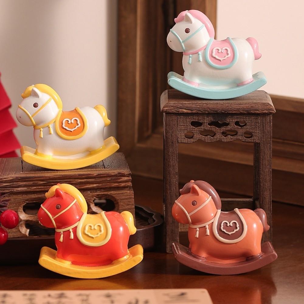 Cute Zodiac Horse Figurines Resin Horse Figures Ornament  Chinese New Year