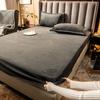 Mattress Thickened Milk Fleece Thermal Mattress Simmons Protective Cover Bed Cover Mattress Pillowcase Three-Piece Set