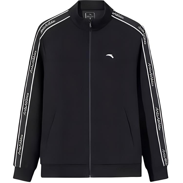 Anta Sports Lifestyle Series Letter Zipper Stand Collar Versatile Casual Cardigan Sweatshirt Women Sweatshirt 162517723-1