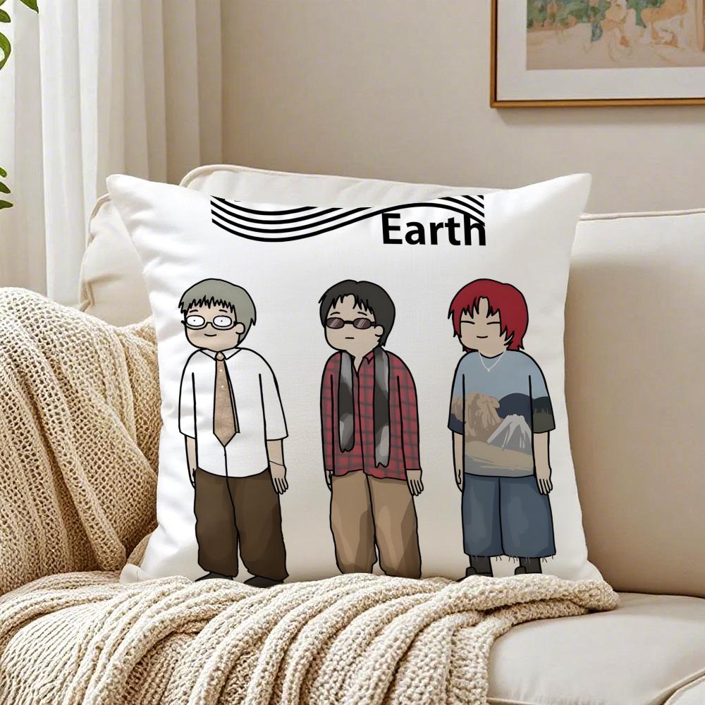 Music Dreamy wwave to eearth Cushion Cover Pillowcase Antidustmite living Room Sofa Decor Cushion Room