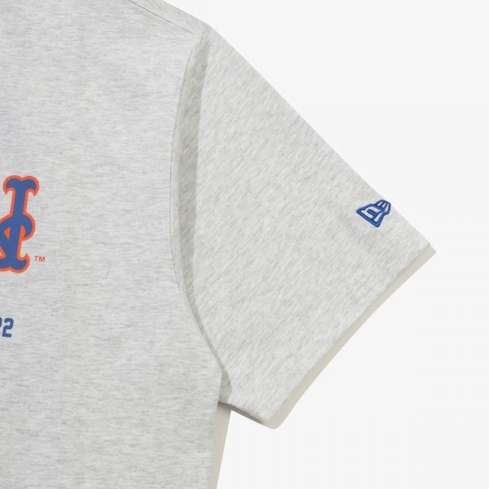New Era Mlb New York MeTs Player SignaTure T shirT heaTher Gray 15147524