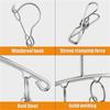 8/10/20 Clips Stainless Steel Laundry Drying Rack Clothes Hanger Windproof for Underwear Socks Bras Hats