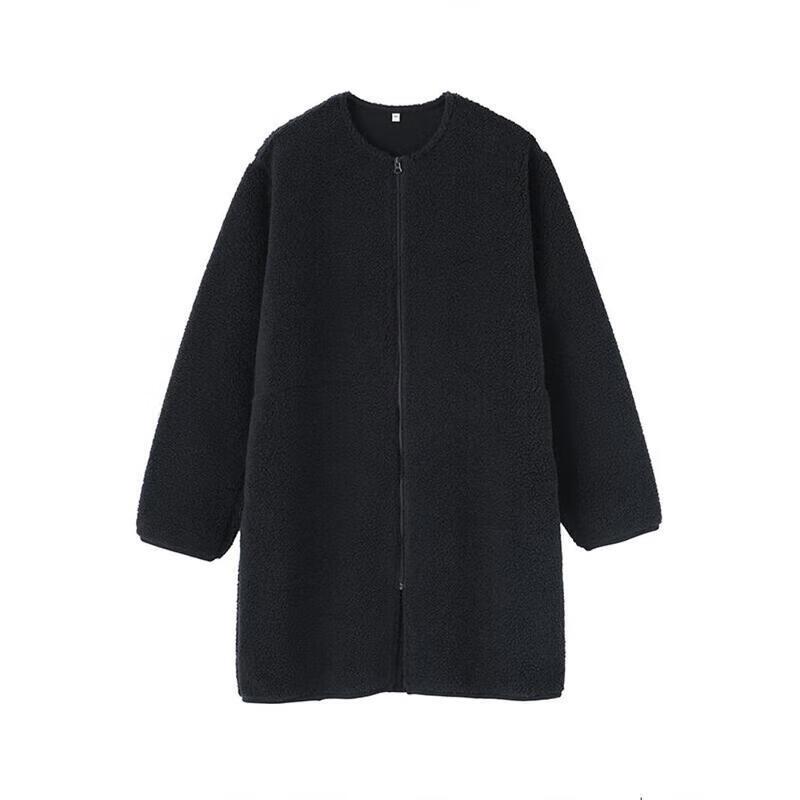 MUJI Women's Long-Pile Fleece Coat