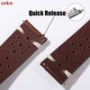 Breathable Cowhide Watch Strap for Omega for Seiko Watch Band 20mm 22mm Oil Wax Leather Wristband Men Women Bracelet Accessories