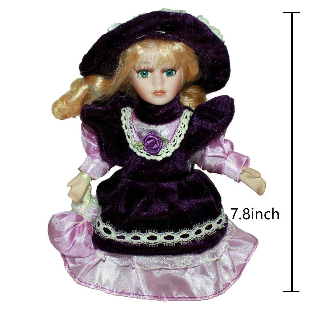 8'' Doll Porcelain Dolls for Home Decoration