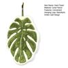 Leaf Hand Towel Soft Absorbent Towel Monstera Alocasia Leaf Leaf Hand Towel with Hanging Loop