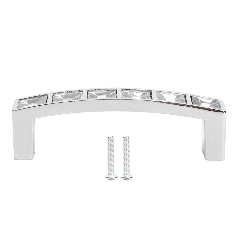 Crystal Handle Modern Simple Cabinet Door Diamonds Double Hole Handle Drawer Pull
