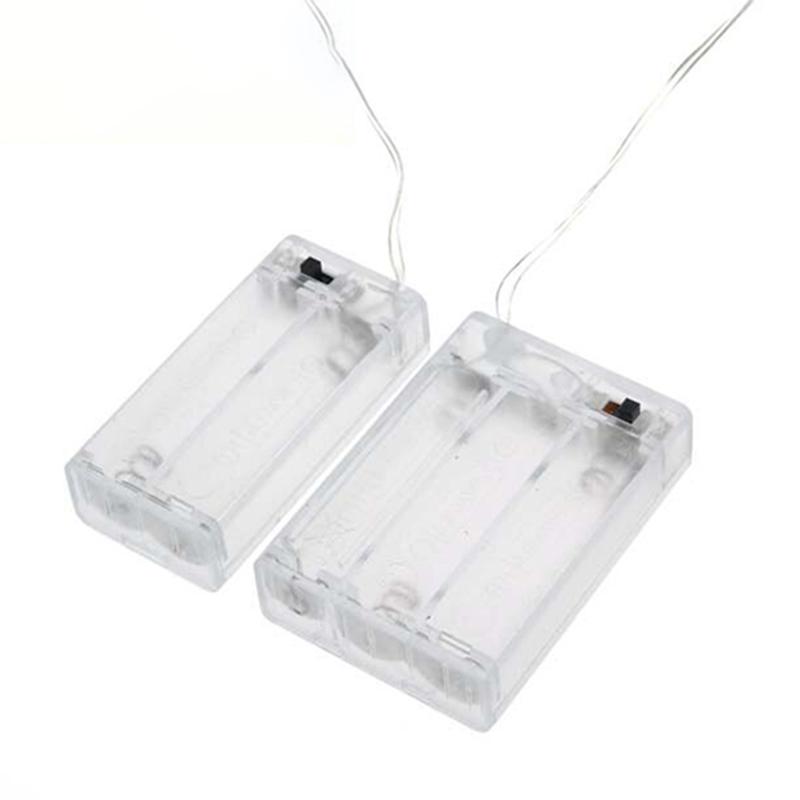 Aa Power Battery Storage Case Box Holder 2 3 Slots Aa Battery Socket With Wire