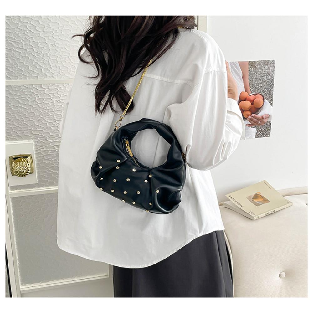 Womens Hobo Bag Luxurious Shoulder Bag Rhineste Purse Stylish Crossbody Bag For Dating Casual Outings Party