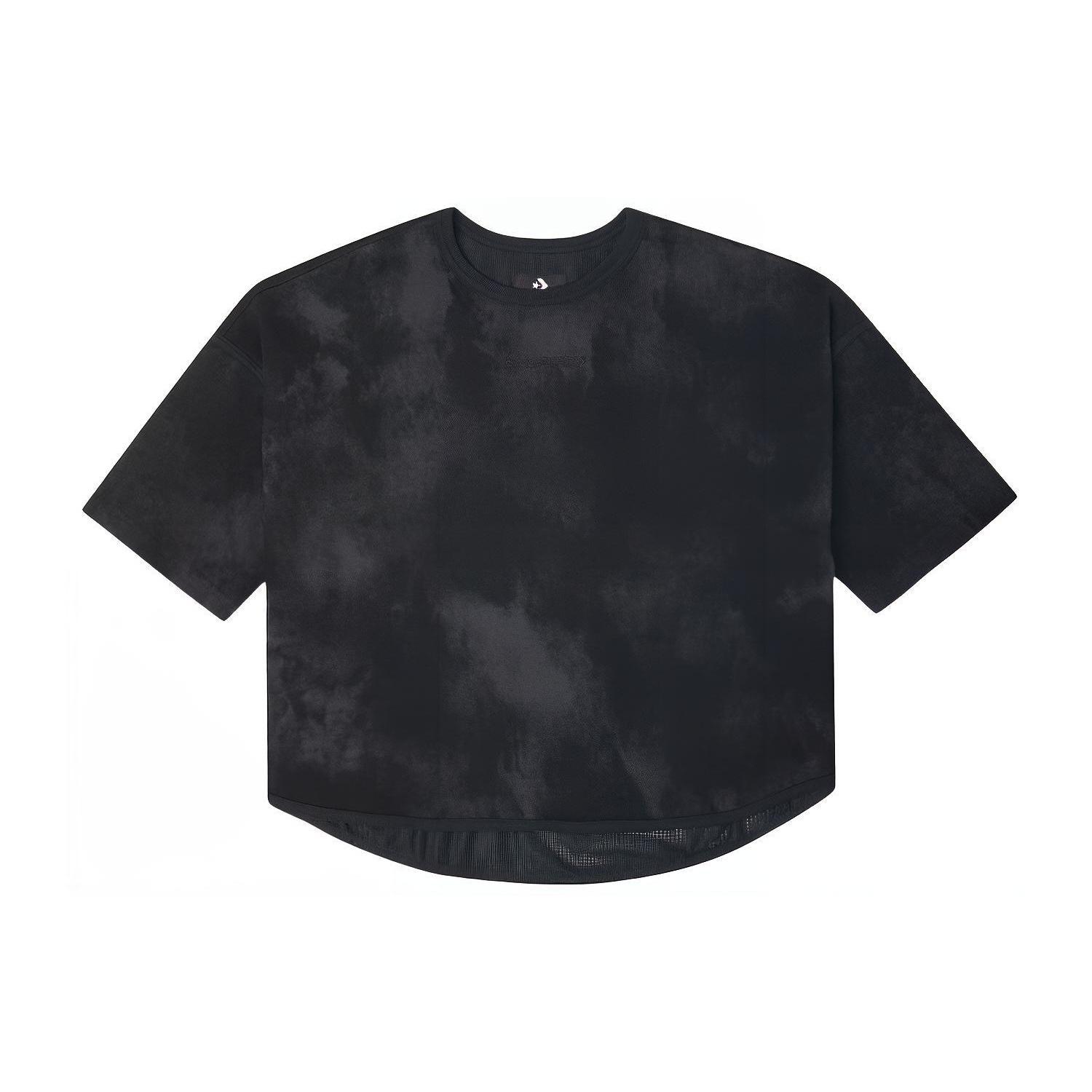 (WMNS) Converse Loose Mesh Breathable Short Sleeve Black Women s 10021458-A02 L