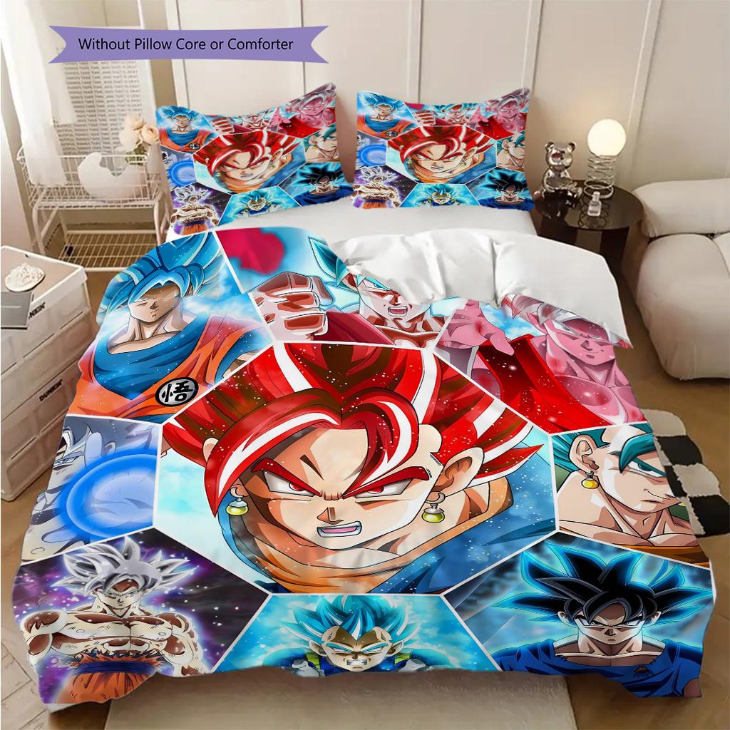 Dragon Ball Soft and Comfortable Duvet Cover, Children's Bedding Set Gift, Extra Large Size, Various Sizes Available -LXR12