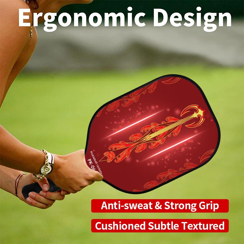 

Ракетка для пиклбола из углеродного волокна T700 с текстурой ткани, 16 мм, шероховатость и высокий коэффициент трения, США, пример