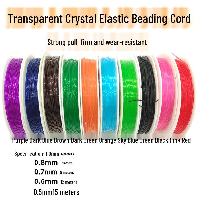 Elastic Crystal Clear Beading Thread for DIY Jewelry Bracelets
