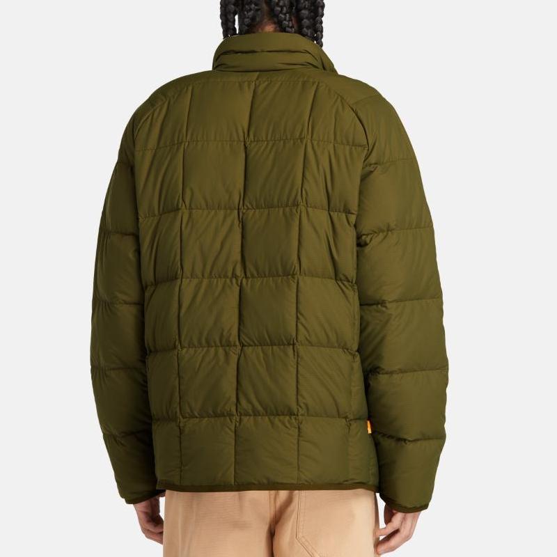 Timberland Solid Logo Waterproof Warm Jacket Men Jackets Army-Green A2N8M-302