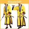 Halloween Scary Costume For Men Featuring A Bewitching Taoist Robe And Hat
