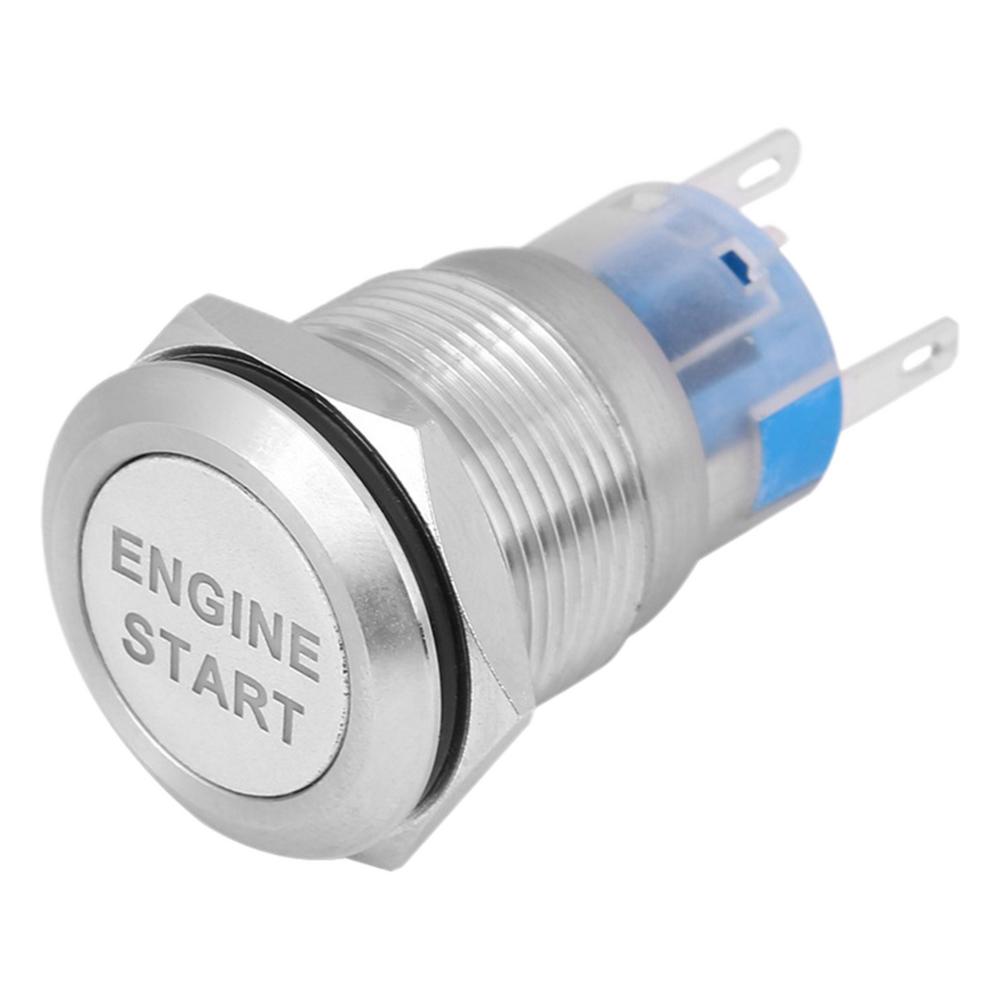 Engine Start Stop Button Metal Spin Button Start Engine Auto Accessories Automotive Start Stop Button With LED DIY Car