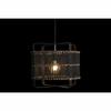 Plafonnier - Bambou - Noir - 50W - 220V - 40x40x35cm