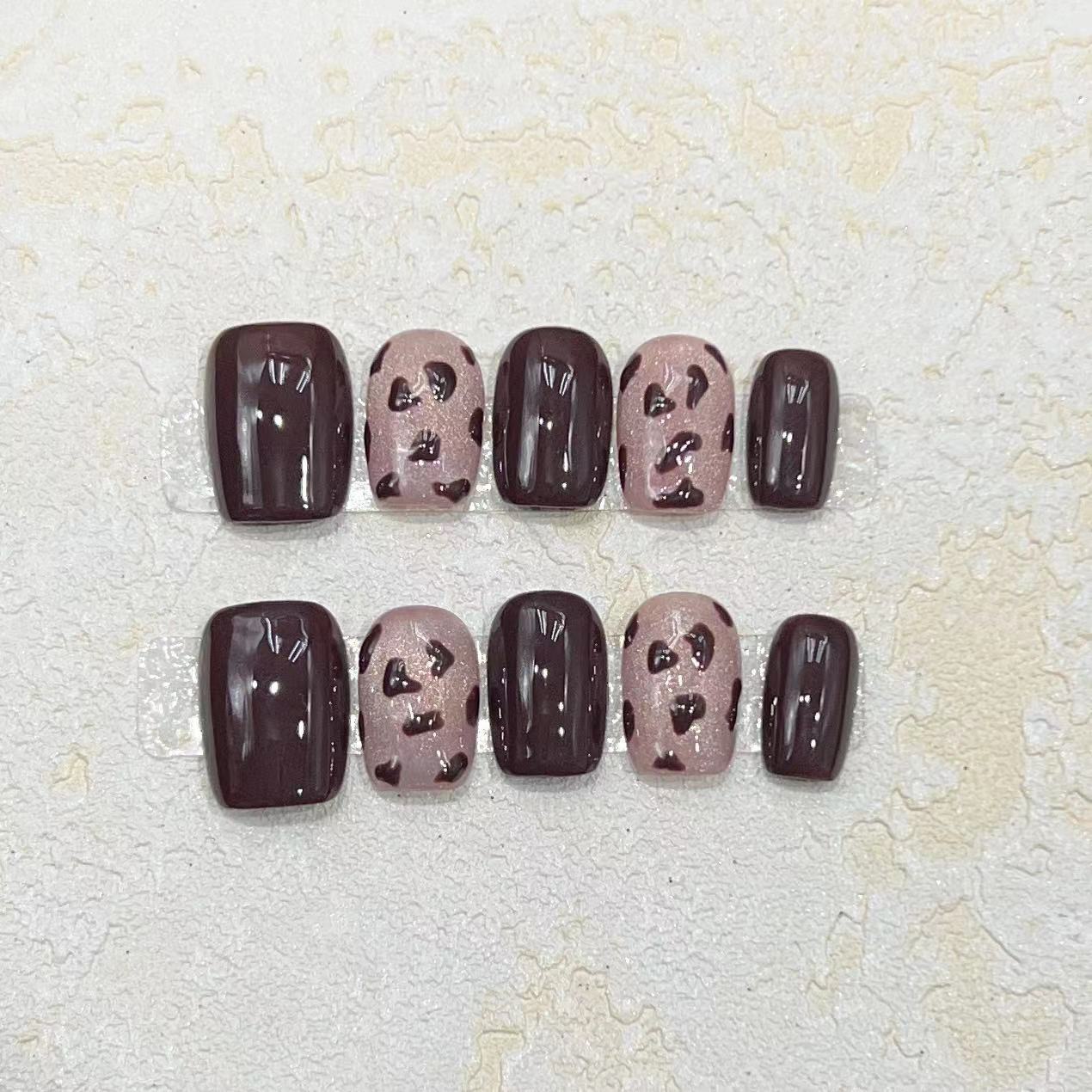 

Ношение доспехов Ручная работа Осенне-зимний стиль Кошачий глаз Мокко Шоколадный Милый Пятнистый Леопардовый принт Ручная работа Доспехи Large L