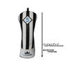 CRAFTSMAN Fairway Wood Golf Headcover for Fairway Wood Sold Club Wood Easy to Put On and Take Synthetic Vertical Black and White Stripes Cover,