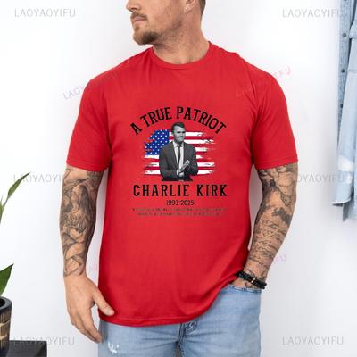Justice for Charlie Kirk Shirt Rest In Peace Charlie Kirk 19932025 Graphic T Shirts Thank You for Your Memories Woman Man Tops