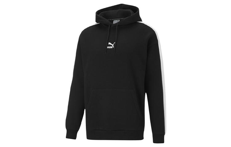 PUMA Sweatshirts Men s Black Hooded Moderate Regular 530272-01 S