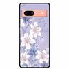 3D Flowers Case For Google Pixel 7a 5G Case Emboss Relief Floral Black Silicone Soft Back Covers For Google Pixel 7a Case Fundas