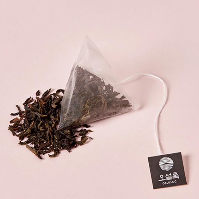 Traditioneller koreanischer Tee, gemischter Tee mit Osulloc-Pfirsichgeschmack (Pyramiden-Teebeutel) 10 Stück