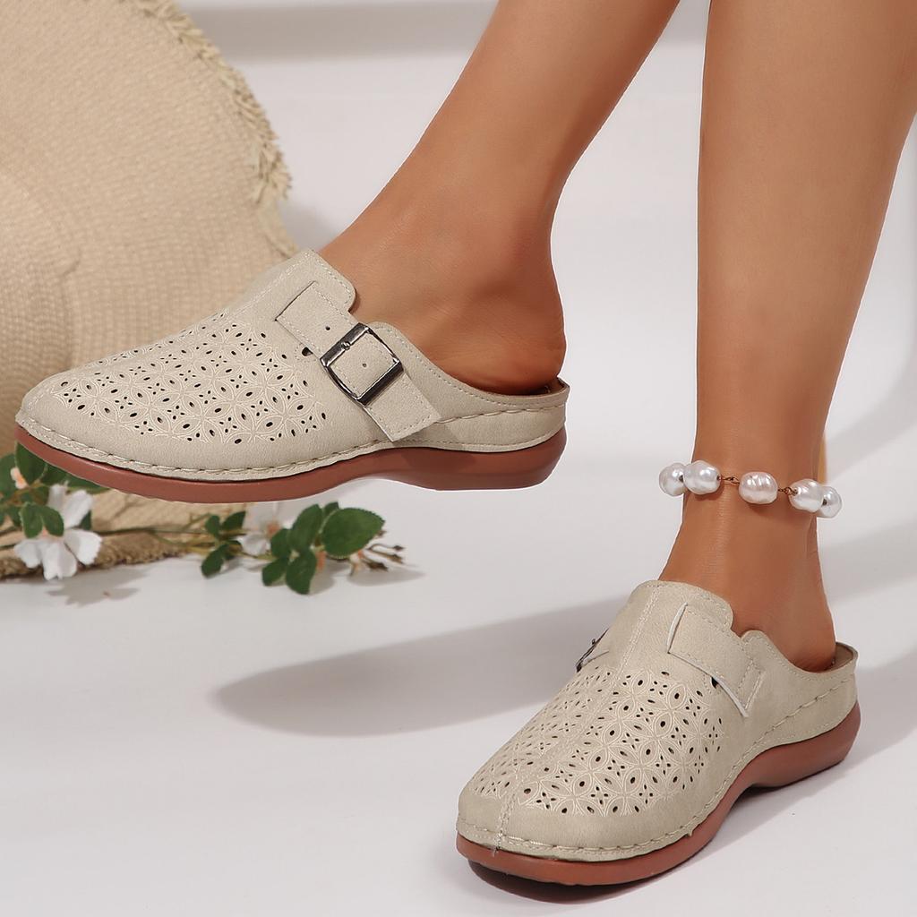 Summer new bag head thick-soled slippers large size casual bag head empty thick-soled slippers