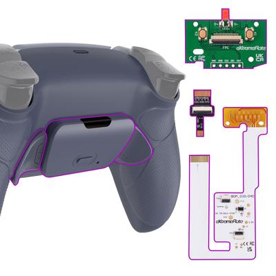 EXtremeRate Jednofarebná súprava RISE V3 na premapovanie s programovateľnými zadnými pádlovými plastovými gumovými dielmi pre kompatibilný ovládač PS5 Kompatibilné s ovládačom PS5