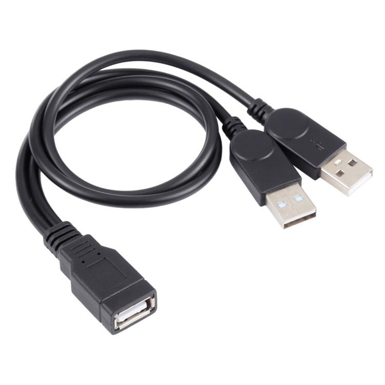 

Кабель USB Female to 2 USB Male, длина: Около 30 см