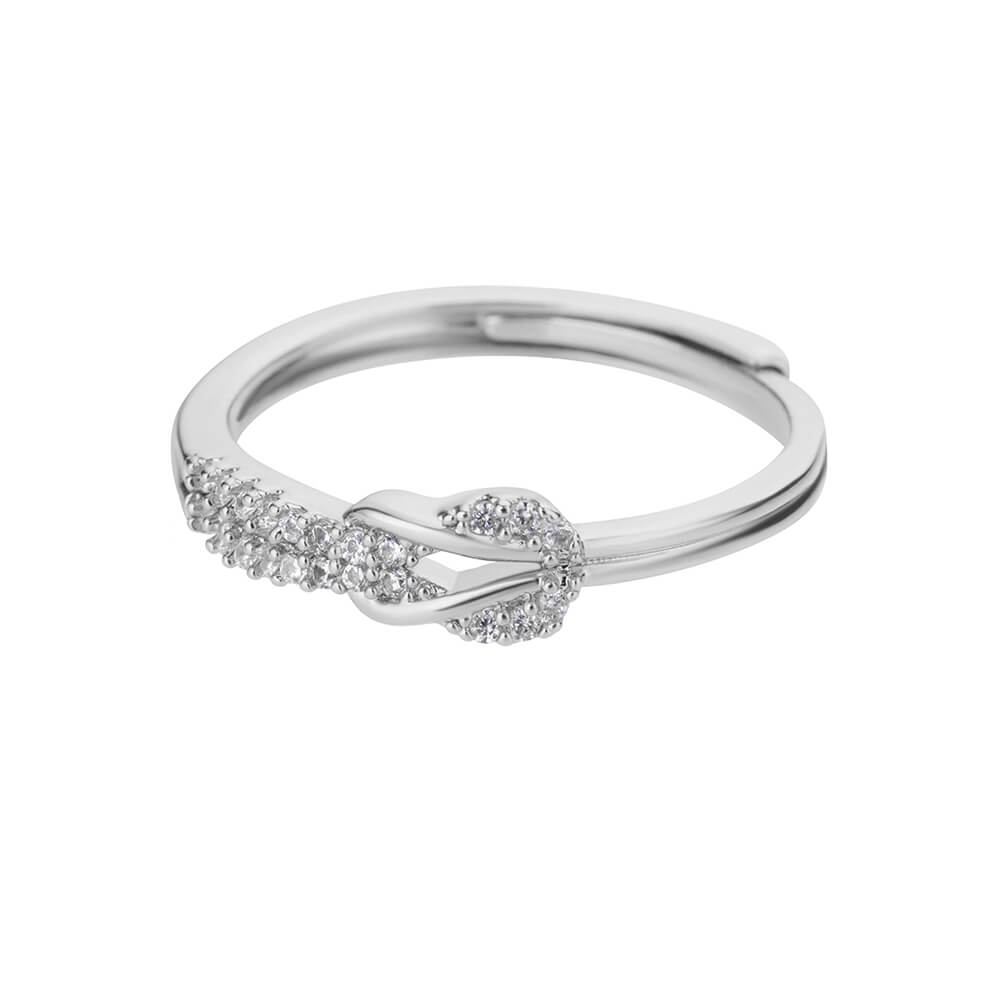 Luxury Zircon Ring for Women Gold Plated Stainless Steel Ring Infinity Design with Sparkling Cubic Zirconia  Jewelry