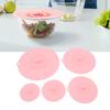 Silicone Lid Set Heat Resistant Reusable Microwave Splatter Cover Food Suction Lid for Bowls Pots Pans 5pcs