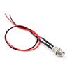 Keenso 4pcs Bicycle LED Panel Pilot Dash Warning Light 8mm Indicator Lamp Car