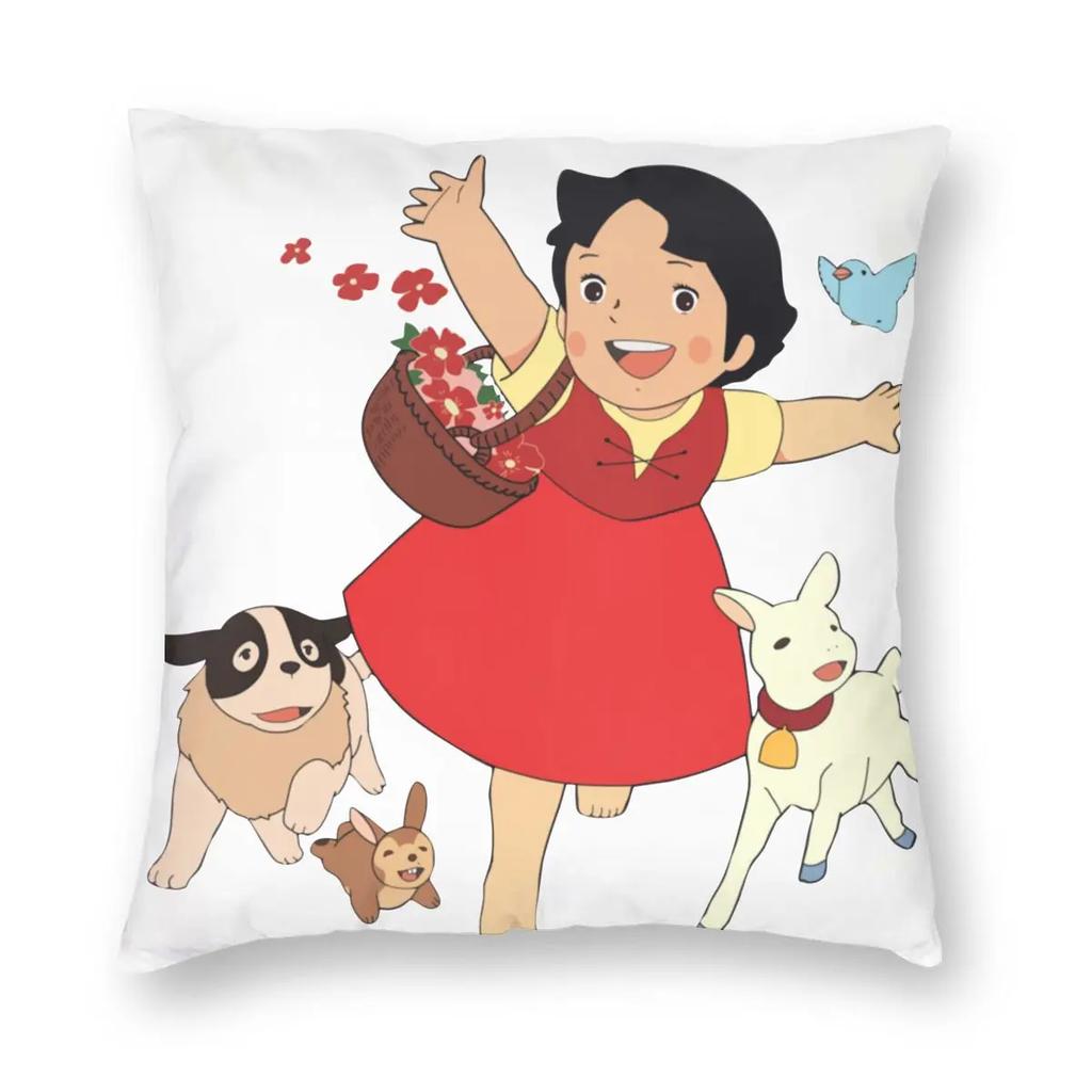 Heidi A Menina dos Alpes Capa de Almofada Decorativa Almofada Decorativa Cabra Anime Engraçado Capas de Almofada
