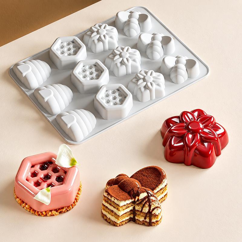 Food Grade Silicone Baking Mold Non Stick Surface Cute Shapes Perfect For Home Baking Mousse Cake Jelly