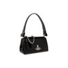 Vivienne Westwood Hazel Iconic Orb Plaque Detail Removable Chain Shoulder Strap Calfskin Medium Shoulder Crossbody Bag 4304006QUL001ON403