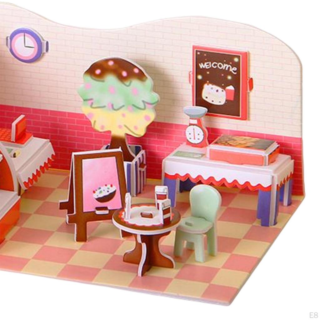 Building Model DIY Kits Paper and Foam Board, Creative Craft, 3D Jigsaw Puzzle Toys for Kids,