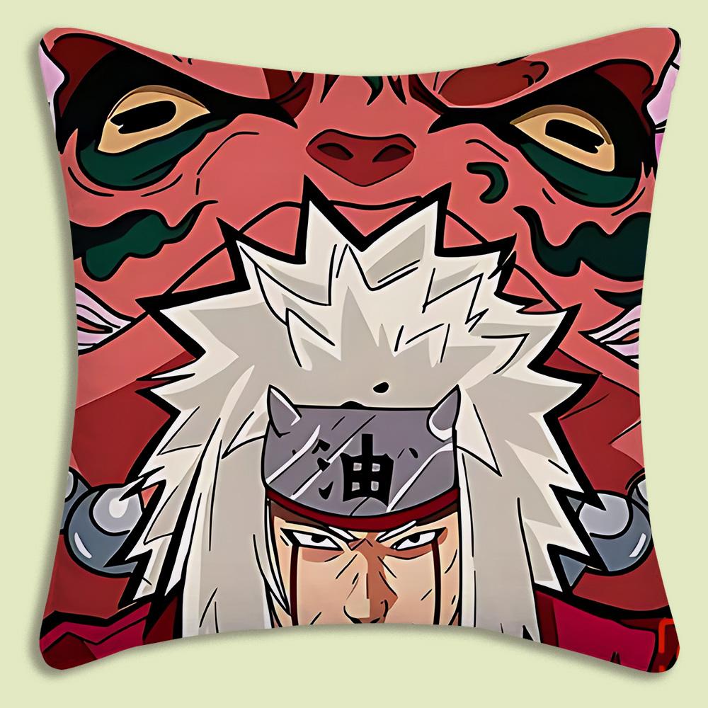 Hot Cartoon Anime Cool NNARUTOS Pillow Covers Cartoon Sofa Decorative Home Doublesided Printing Short Plush Cute Cushion Cover
