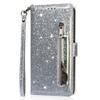 For Xiaomi Redmi Note 13 Pro 5G/Poco X6 5G Case Glitter Zipper Leather Cover with Wallet