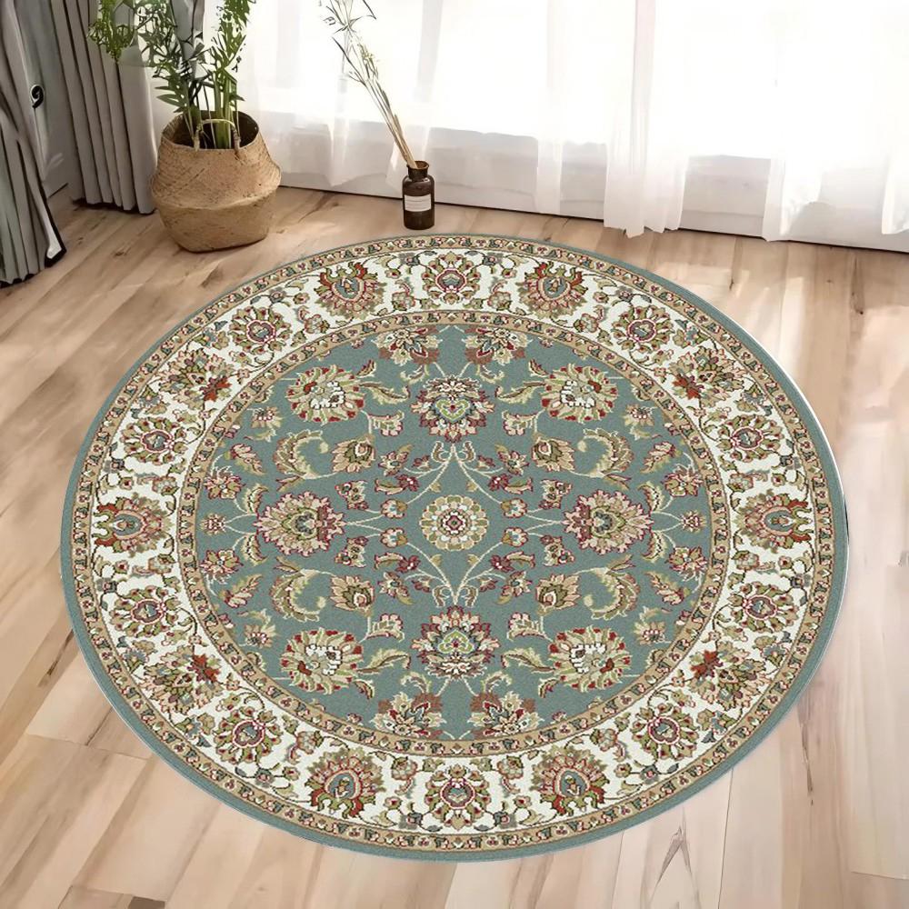 Bohemia Circle Rug Retro Luxury Living Room Carpet Home Decoration Large Area Round Rug Comfortable Fluffy Pastoral Print