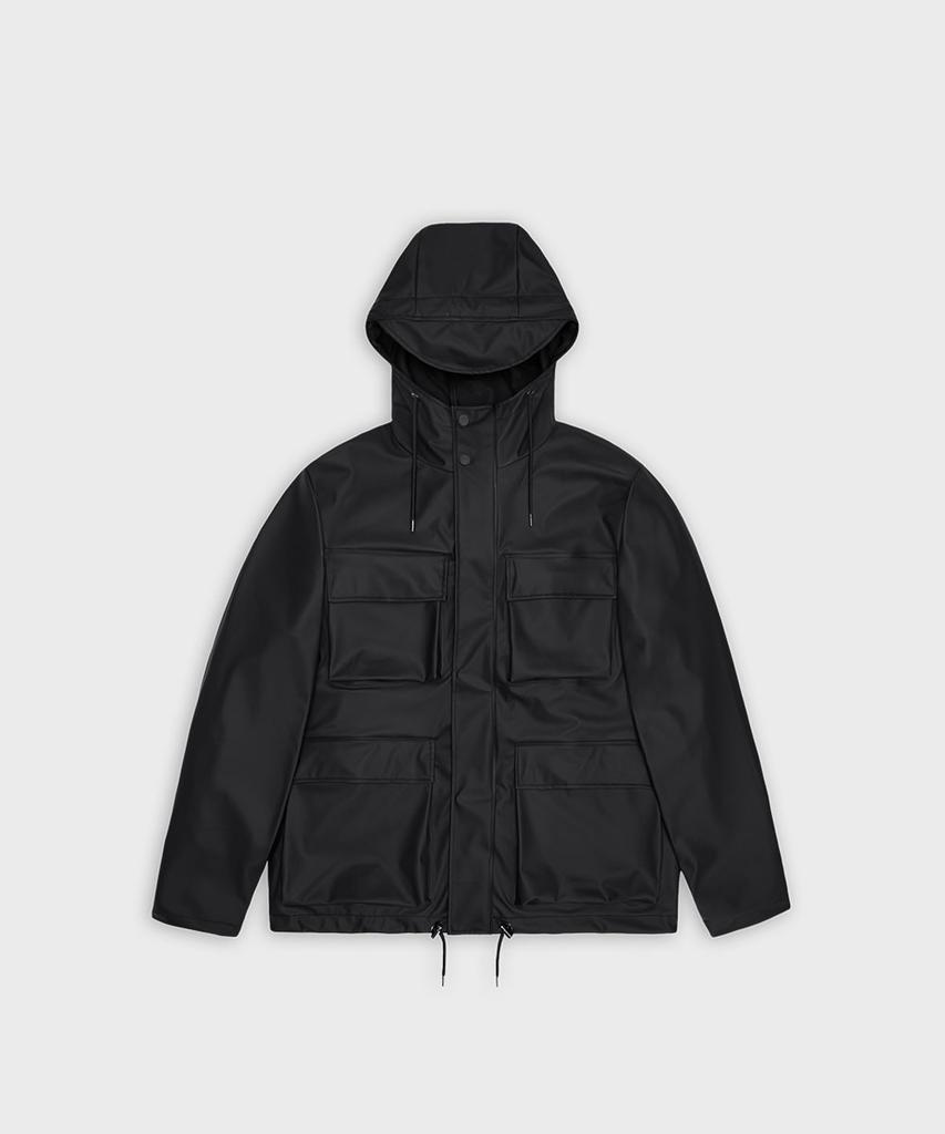 Rains Pocket Jacket - Black
